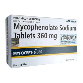 Майфортик, Феломика аналог (Myfocept-S 360) таб. 360мг №60