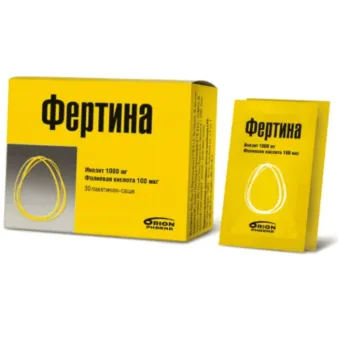 Фертина Инозит   Фолиевая кислота пак. саше 3г 30шт
