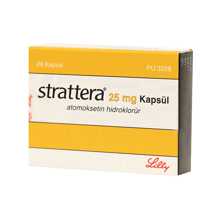 Атомоксетин 25 мг. Страттера 25 мг. Страттера 20 мг. Страттера 50 мг. Страттера 28 шт.